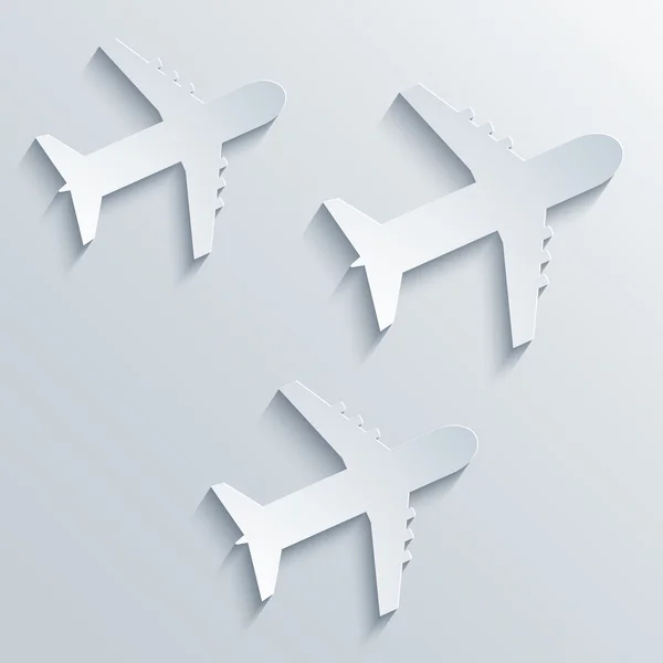 Фон иконки векторного самолета. Eps10 — стоковый вектор