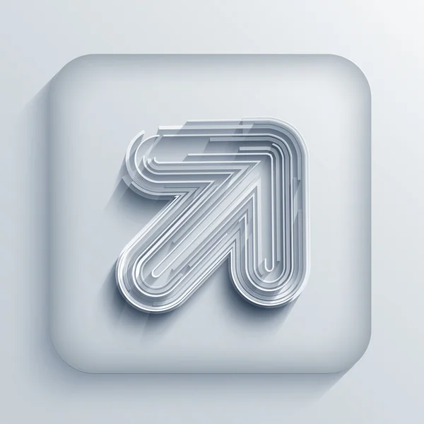 Icono de flecha abstracta vectorial. Eps10 — Archivo Imágenes Vectoriales