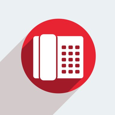 gri arka plan üzerinde kırmızı bir daire simgesi.