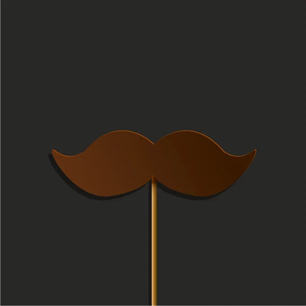 Moustache vectorielle fond parti . — Image vectorielle