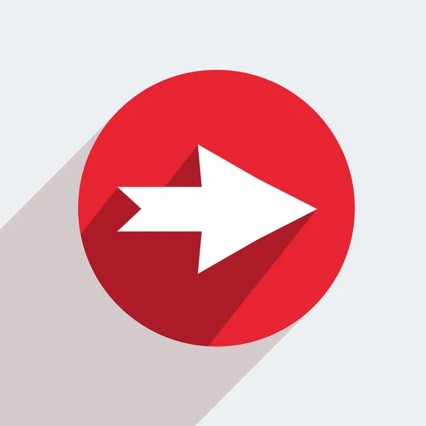 Röda cirkeln ikon på grå bakgrund — Stock vektor