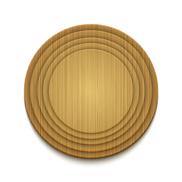 Wooden circle background. — Stock Vector