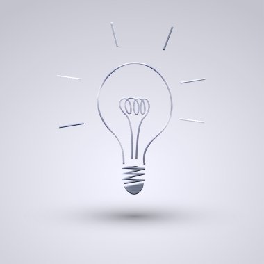 mavi zemin üzerine metal simge vektör. eps10