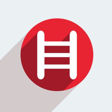 vektör gri arka plan üzerinde kırmızı bir daire simgesi. eps10