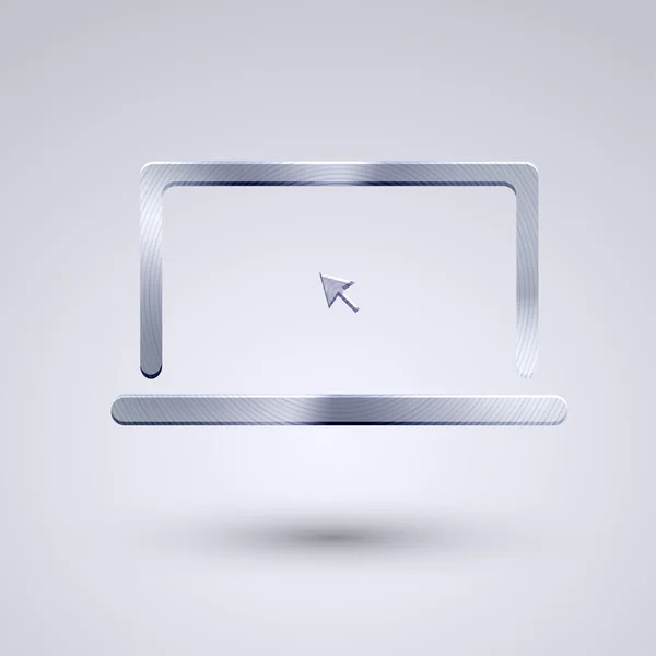 Dizüstü bilgisayar simgesi — Stok Vektör