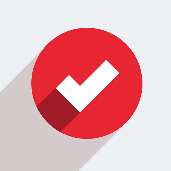 Vektor vörös kör ikonra a szürke háttér. eps10 — Stock Vector