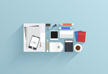 uzun gölge vektör yaratıcı düz simgesiyle