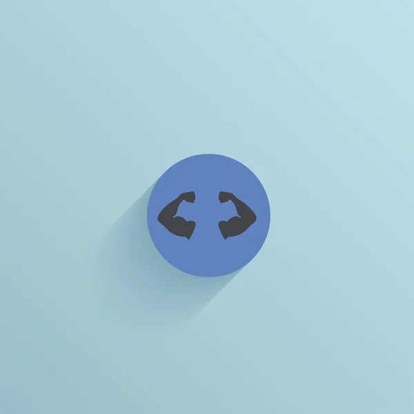 Ikone des flachen Kreises — Stockvektor