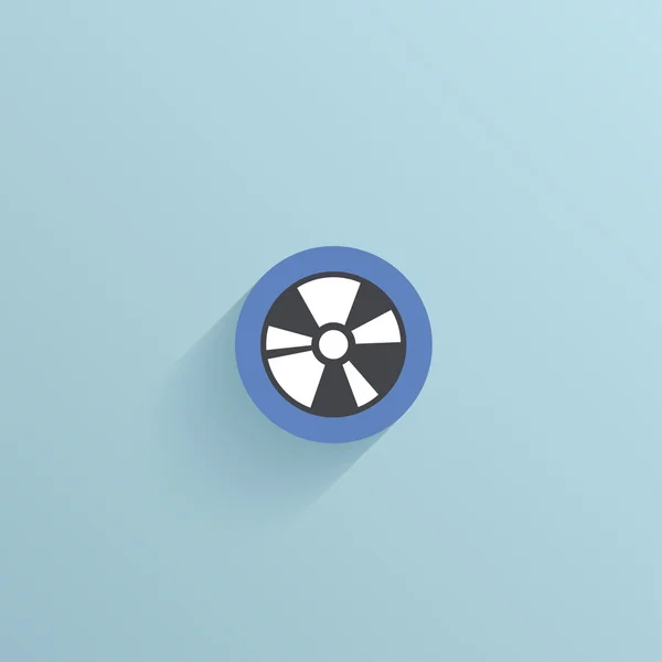 Vector flat circle icon — Stock Vector