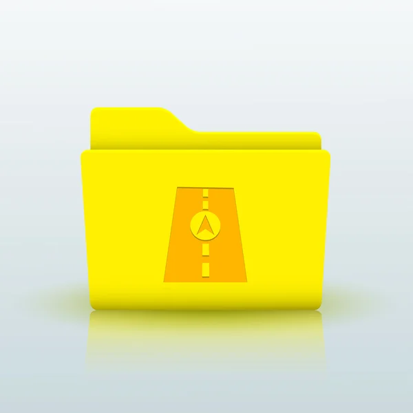矢量黄色文件夹 — 图库矢量图片