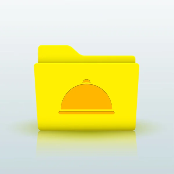 Διάνυσμα κίτρινο φάκελο — Διανυσματικό Αρχείο