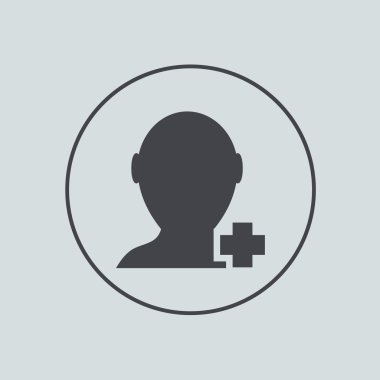 gri arkaplan vektör daire simgesi. EPS 10