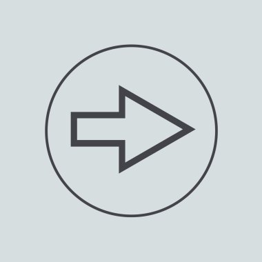 gri arkaplan vektör daire simgesi. EPS 10