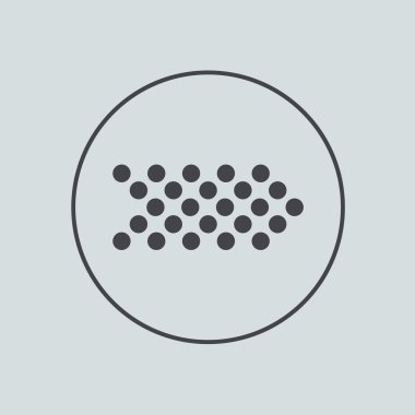 gri arkaplan vektör daire simgesi. EPS 10