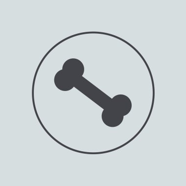 gri arkaplan vektör daire simgesi. EPS 10