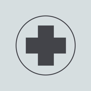 gri arkaplan vektör daire simgesi. EPS 10