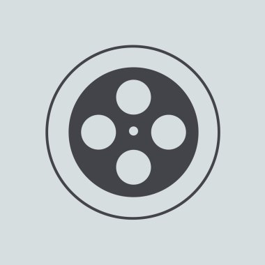 gri arkaplan vektör daire simgesi. EPS 10