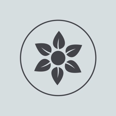 gri arkaplan vektör daire simgesi. EPS 10