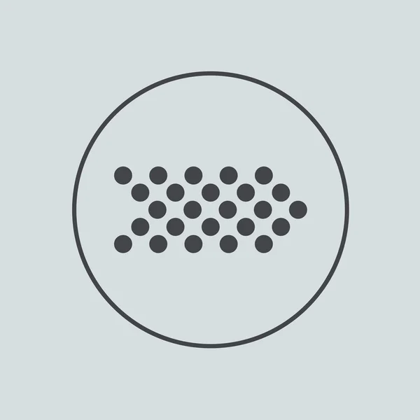 灰色の背景上のベクトルの円形のアイコン。eps 10 — ストックベクタ