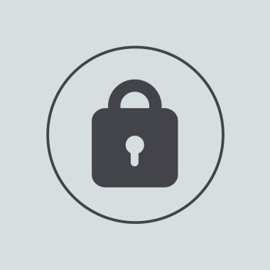 gri arkaplan vektör daire simgesi. EPS 10