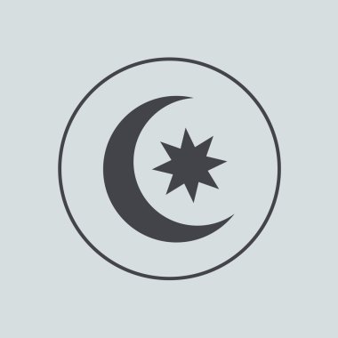 gri arkaplan vektör daire simgesi. EPS 10