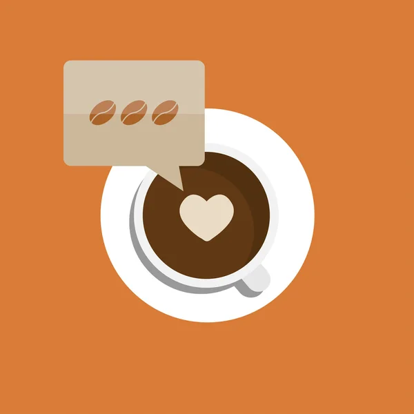 Vector fond de café moderne plat. Eps 10 — Image vectorielle