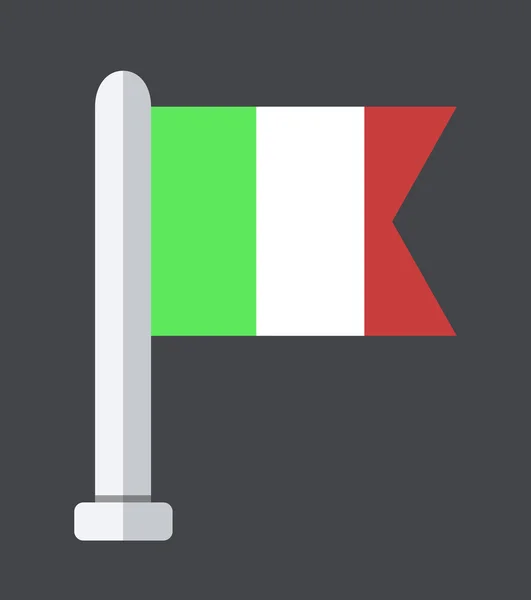 Vecteur drapeau moderne plat sur fond d'échantillon — Image vectorielle