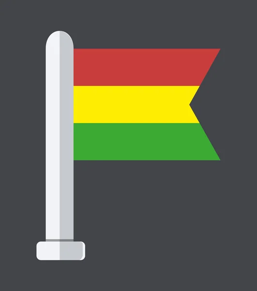 Векторний плоский сучасний прапор на фоні вибірки — стоковий вектор