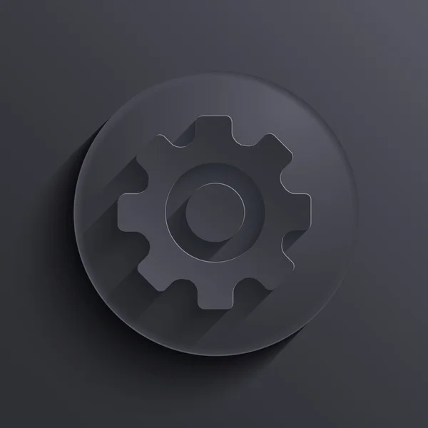 Icône vectorielle moderne en cercle noir. Eps10 — Image vectorielle