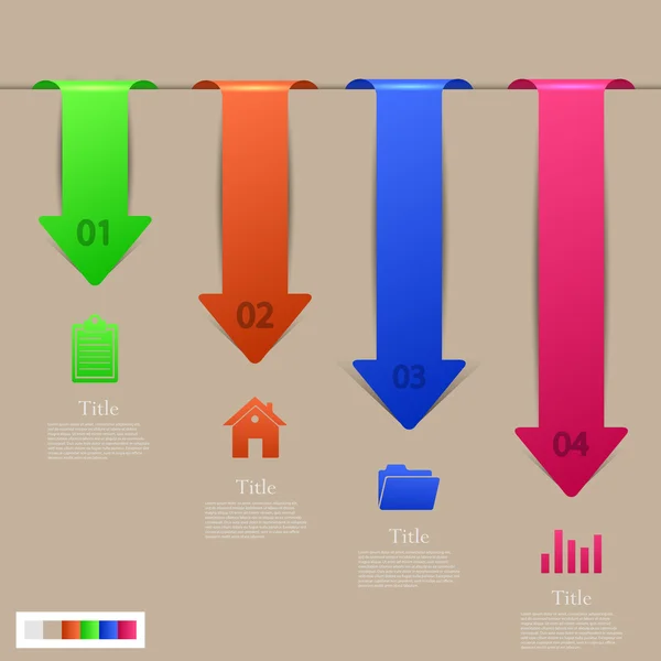 Design de elemento infográfico moderno vetorial. Eps 10 — Vetor de Stock