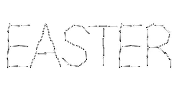 Fond vectoriel moderne de mot de Pâques. Eps 10 — Image vectorielle