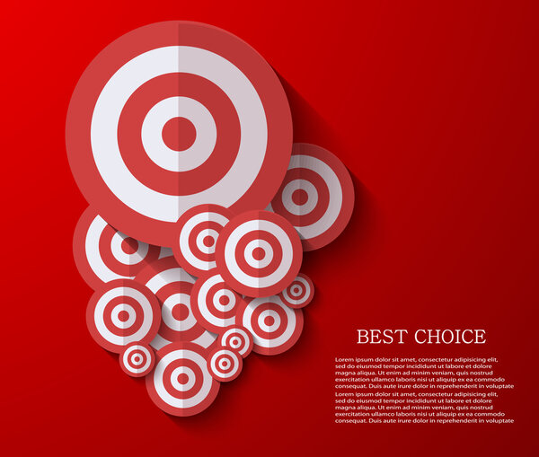 Vector modern flat darts background. Eps 10