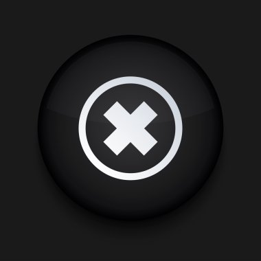 vektör modern siyah daire simgesi. eps10