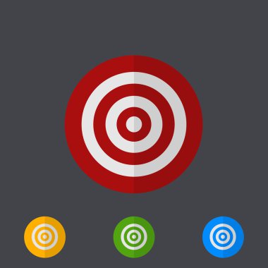 Gri üzerine vektör modern daire Icons set