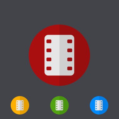 Gri üzerine vektör modern daire Icons set
