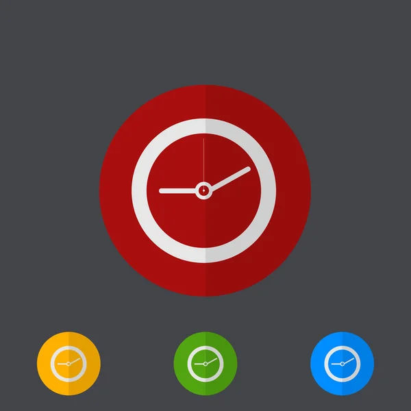 Vektorové ikony moderní kruh na šedé — Stockový vektor