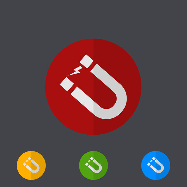 Векторные современные круговые иконки, установленные на сером
