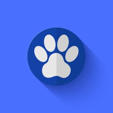 Modern Daire mavi daireden simge vektör.