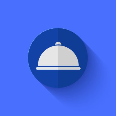 Modern Daire mavi daireden simge vektör.