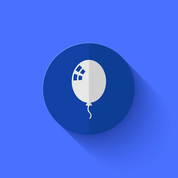 Vecteur moderne plat cercle bleu icône . — Image vectorielle