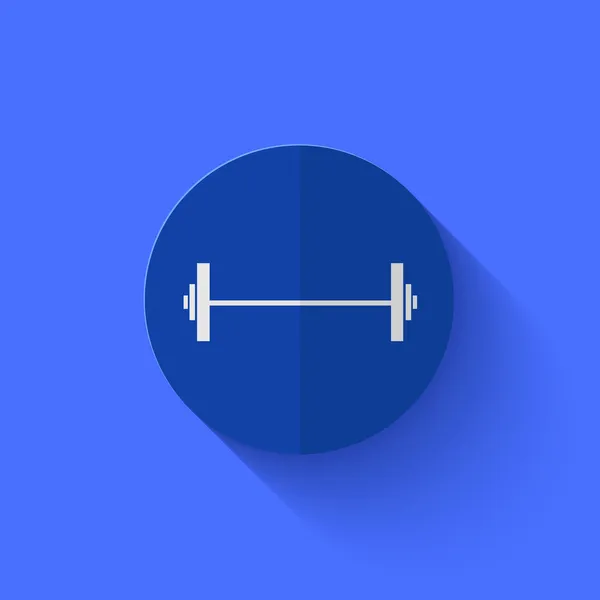Vector moderno icono de círculo azul plano . — Vector de stock