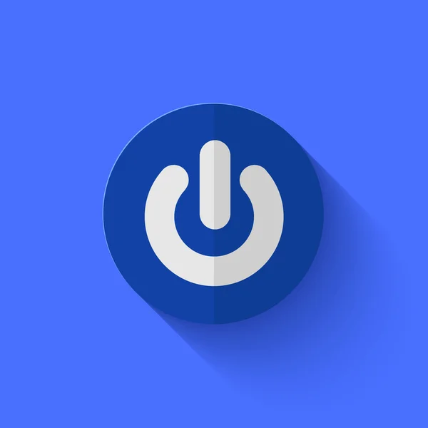 Vetor moderno ícone círculo azul plana . — Vetor de Stock