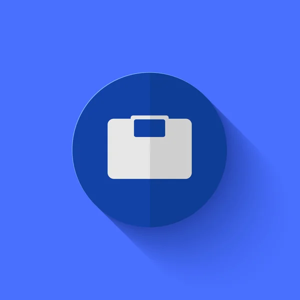 Vector moderne platte blauwe cirkel icoon. — Stockvector