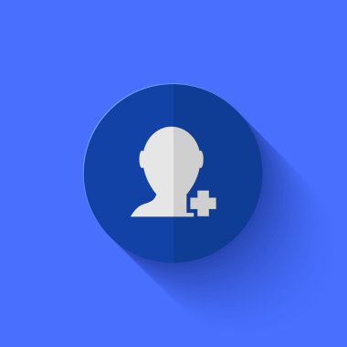 Modern Daire mavi daireden simge vektör.