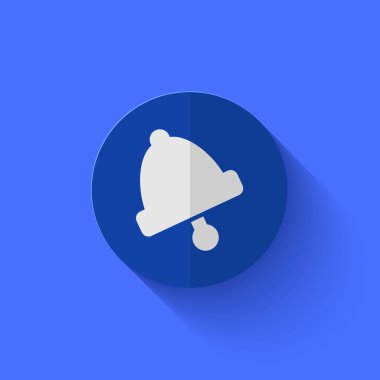 Modern Daire mavi daireden simge vektör.