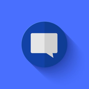 Modern Daire mavi daireden simge vektör.