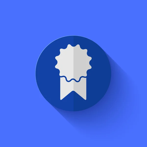 Vecteur moderne plat cercle bleu icône . — Image vectorielle