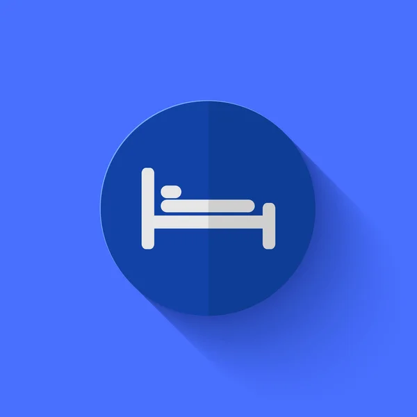 Vector moderne platte blauwe cirkel icoon. — Stockvector
