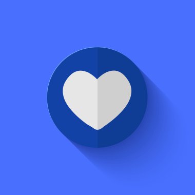 Modern Daire mavi daireden simge vektör.