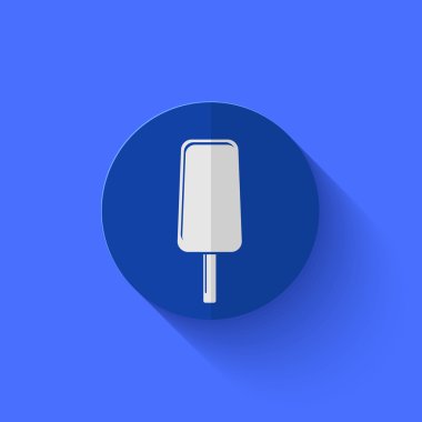 Modern Daire mavi daireden simge vektör.